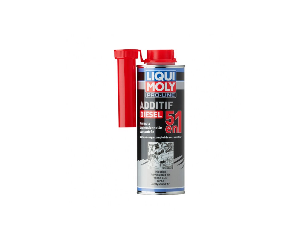 Additif diesel Liqui Moly Pro-Line 5 en 1 — nettoyant système d'injection, protection et entretien moteur diesel 500 ml (réf. 21535)